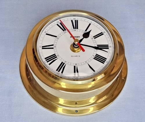 Vintage ships brass - wall, clock