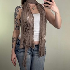 Y2K vintage scarf lace floral