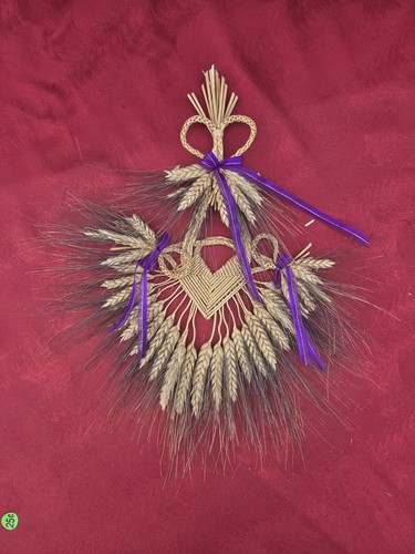 Vintage folk art wheat - folk,