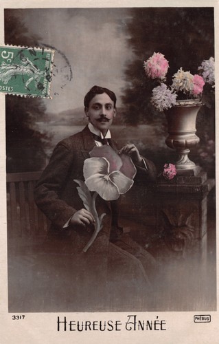 World war romatic postcard - war,