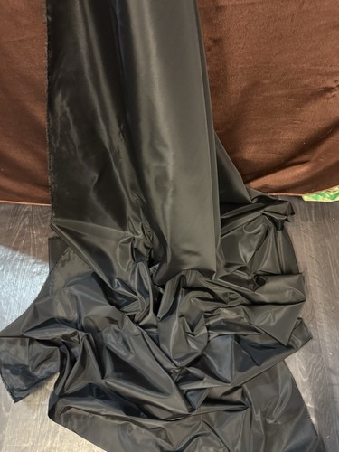 Black acetate taffeta - 1m,