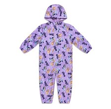 Bluey Girls Waterproof Puddle Suit, All-in-One Rain Suit with Hood