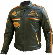 Motorcycle jacket leather for - jacket,