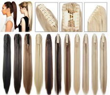 23inchLong Claw ponytail hair extension like real hair for party cosplay wedding