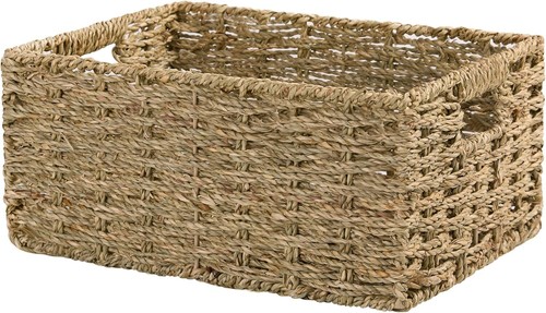 Rectangular seagrass basket - rectangular,