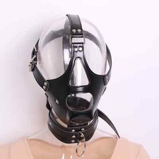 Bondage Head Harness Mask with