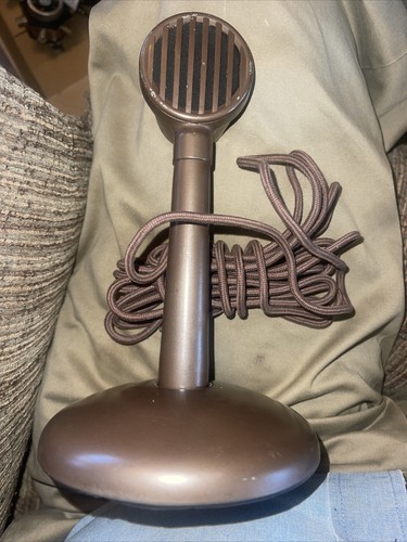 Vintage metal radio microphone - radio,
