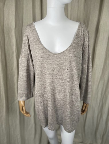 Poetry neck tunic top linen - top,
