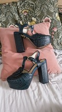 Orla Kiely Leather Navy Blue