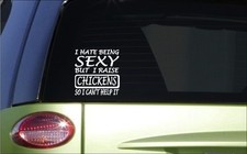 Sexy chickens 6" sticker *G61*