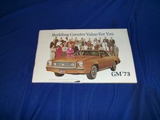 1973 gm brochure corvette