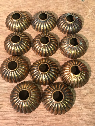Antique fluted brass - x,
