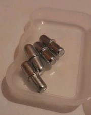 IKEA Shelf Support Pins ×4, Silver Metal