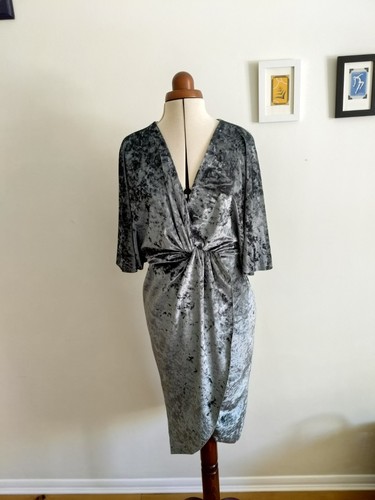 Zara velvet dress size 12 - zara,