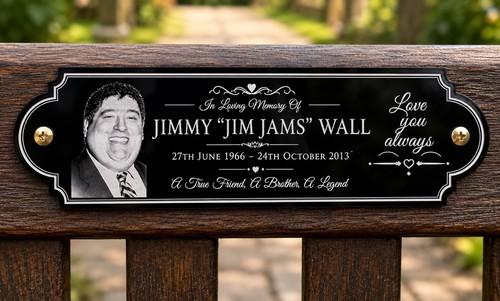 Personalised memorial bench - memorial,