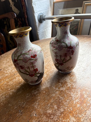 Pair japanese cloisonne - of,