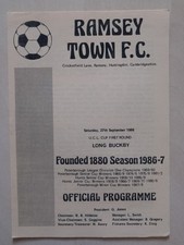 Ramsey Town v Long Buckby, United Counties League Cup, 1986/7