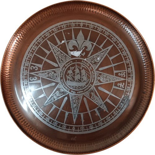 Copper decorative plate - decorative,