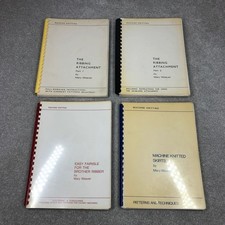 Mary Weaver Knitting Machine Tuition manuals X 4 As Pictured