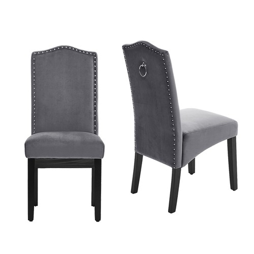Velvet dining chair high - 2/4x,