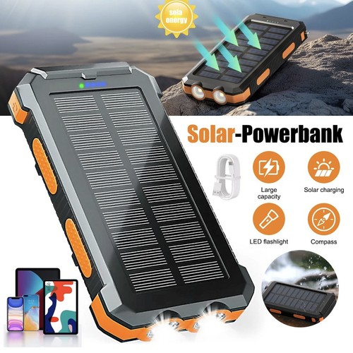20000mah solar power bank pack - power,