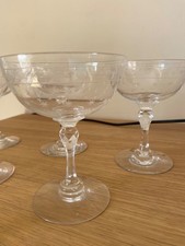 champagne coupe glasses vintage
