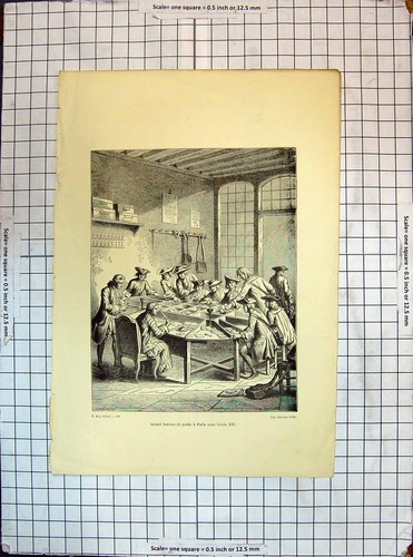 Old print engraving grand - engraving,