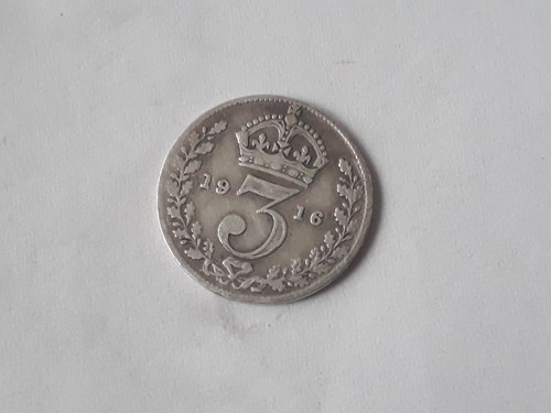 Three silver pence 1875 - ,