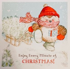 COUNTRY COMPANIONS HALLMARK CHARITY CHRISTMAS CARD ~ SINGLE CARD ~ CUTE ~ #i