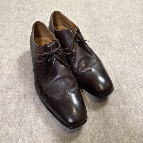 Barker brown leather wingtip - brown,