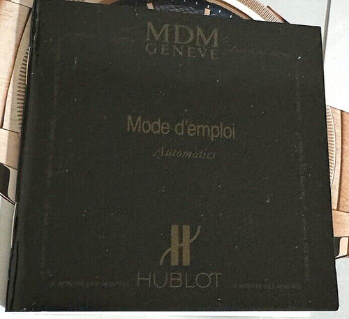 Hublot watch paperwork mdm - hublot,