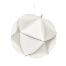 White Plastic Lamp Large Round