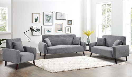 Grey jumbo cord sofa - grey,