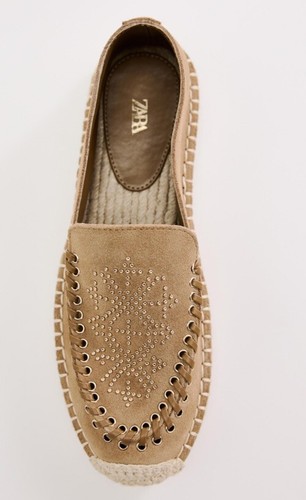 Zara suede epsadrilles loafers - zara,
