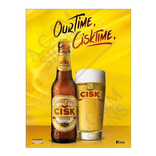 Metal tin sign - sign, plaque