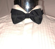 Black Bow Tie Adjustable Polyester Wedding Party Event Dickie Bow Mens Men's