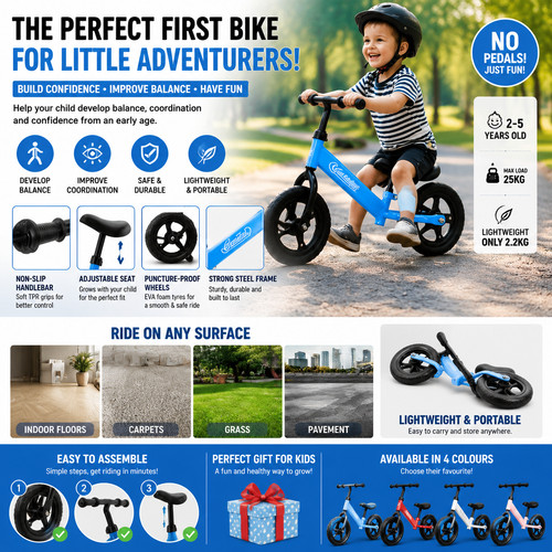 Toddler 12in balance bike - toddler,