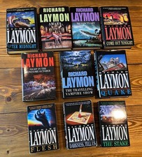 10x Richard Laymon Horror Book Bundle (7 Hardback, 3 Paperback) Vintage