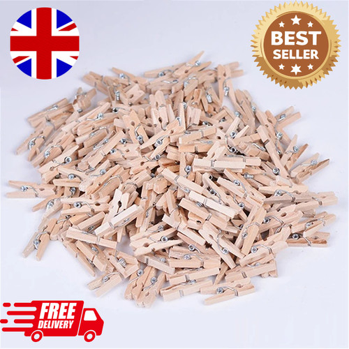 Wooden clothes pegs - clothes, clips