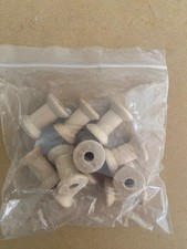 wooden spools, reels for