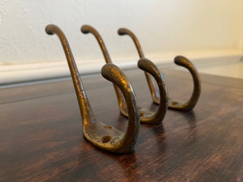 Three vintage cast iron double - vintage,