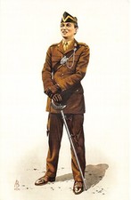 MILITARY UNIFORMS POSTCARD