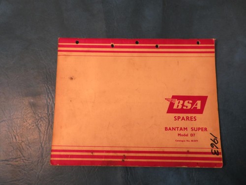 1963 bsa spares catalogue - bsa,