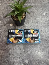 x2 TDK MD-RXG74 MiniDisc –