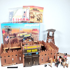 Playmobil 3773 Fort Bravo Boxed Vintage - With Instructions - Incomplete - vgc