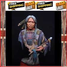 Resin Model figure Bust, 1/10 Sioux Indian, GK, Historical theme, Unassembled...