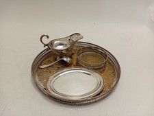 Vintage Viners Alpha Plate Silver Plated Serving Set Sheffield UK