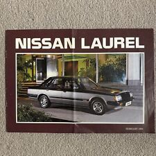 Nissan Laurel 1984-85 UK Market Sales Brochure 2.4 2.0 