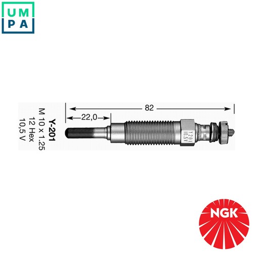 Glow plug 8838 for vauxhall - glow,