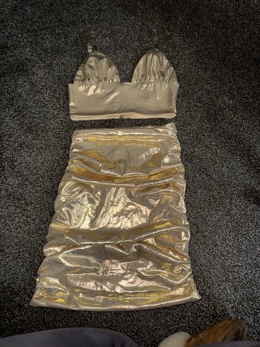 Gold two peice set - gold, size